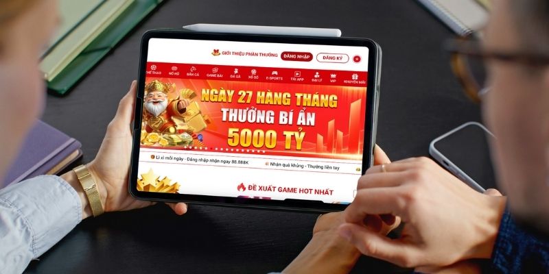 Nhấn đăng nhập và tiến hành thao tác